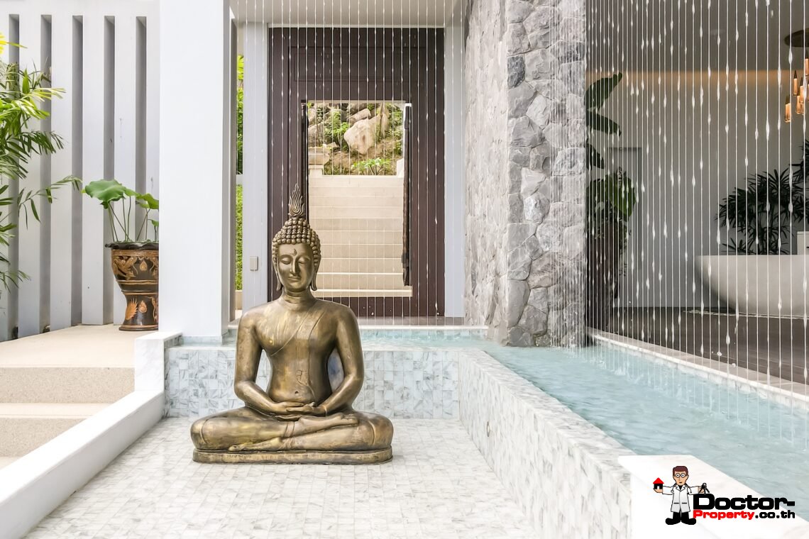 3 Bed Pool Villa with Zen Room, Sea View – Chaweng Noi, Koh Samui – For Sale
